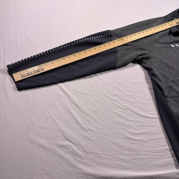 New Trier Under Armour ColdGear Quarter Zip Pullover Sweatshirt Gray Men's 2XL - Picture 6 of 6